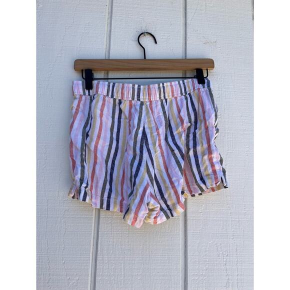 Old Navy Shorts, Relaxed Fit, Stripes, Elastic Waist, Girls XL - Picture 2 of 3